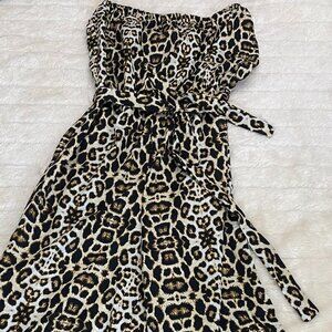 NEW Cheetah Print Strapless Jumpsuit